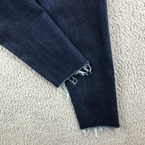 AG Womens Size 29 Contour 360 Dark Wash Legging Super Skinny Raw Hem Ankle Jeans - Picture 5 of 16